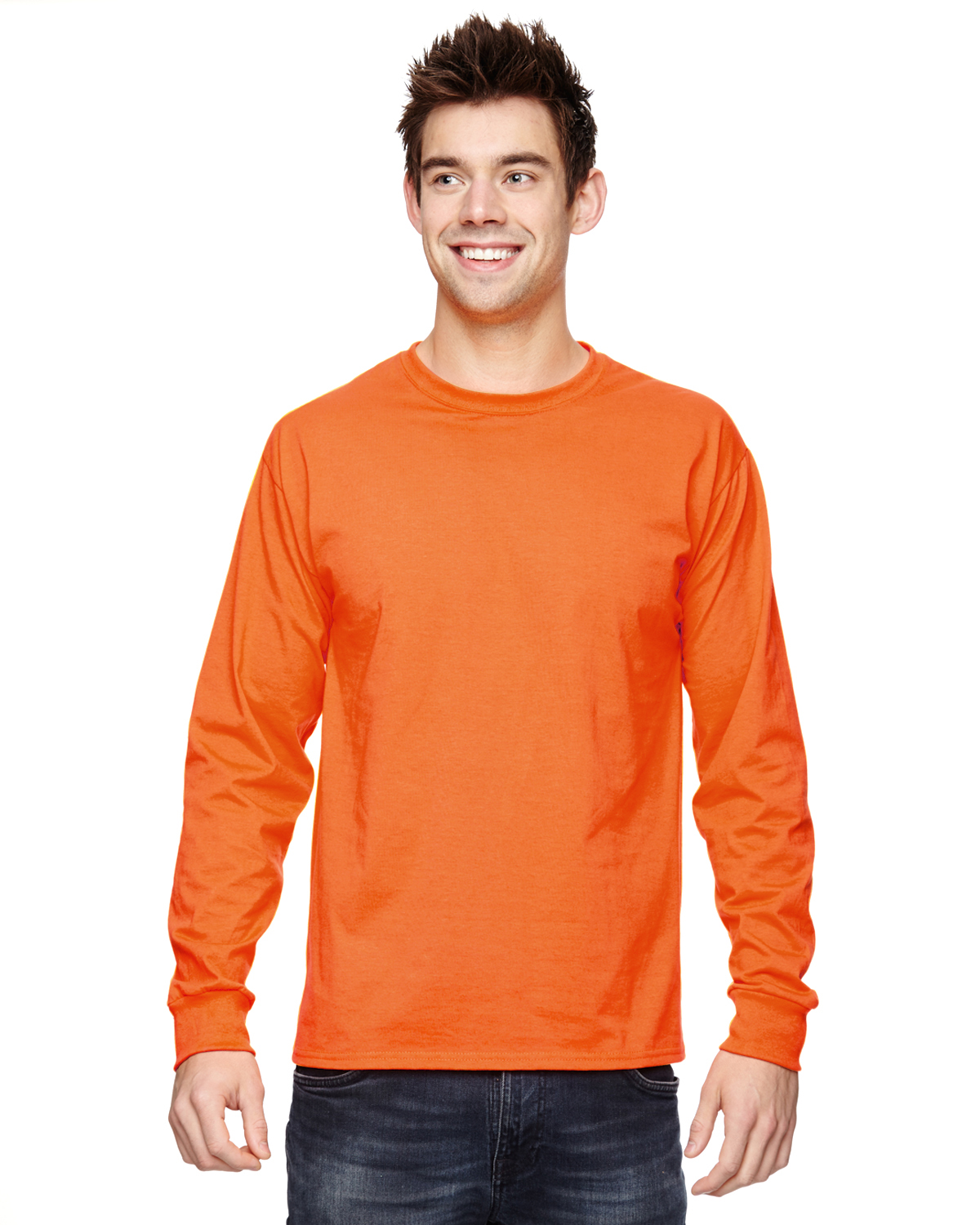 4930 Fruit of the Loom Adult 5 oz. HD Cotton™ Long-Sleeve T-Shirt